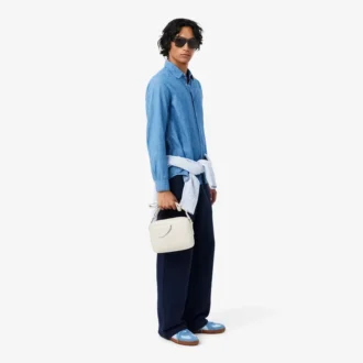 Lacoste Club satcheltas van generfd leer