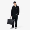 Lacoste Club Weekendtas van generfd leer