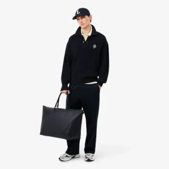 Lacoste Club Weekendtas van generfd leer