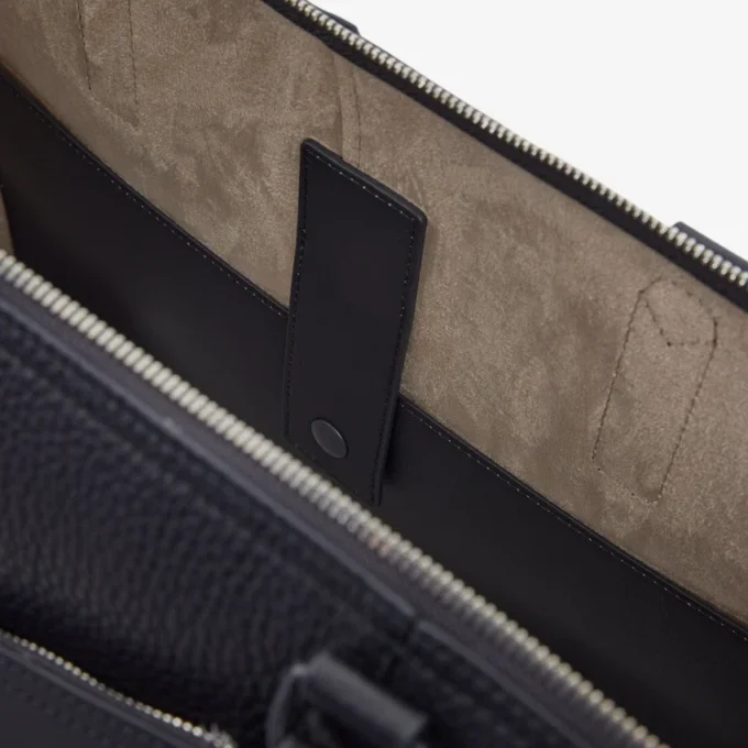 Lacoste Club Weekendtas van generfd leer