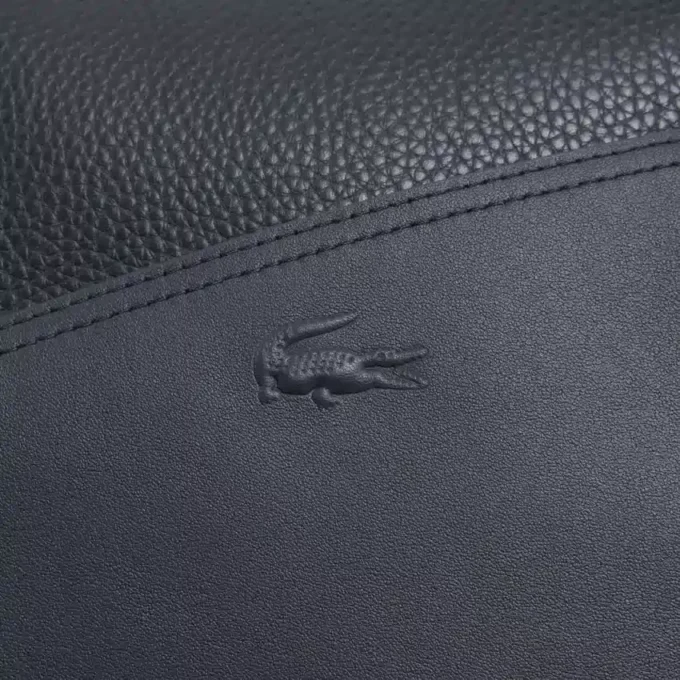Lacoste Club Weekendtas van generfd leer