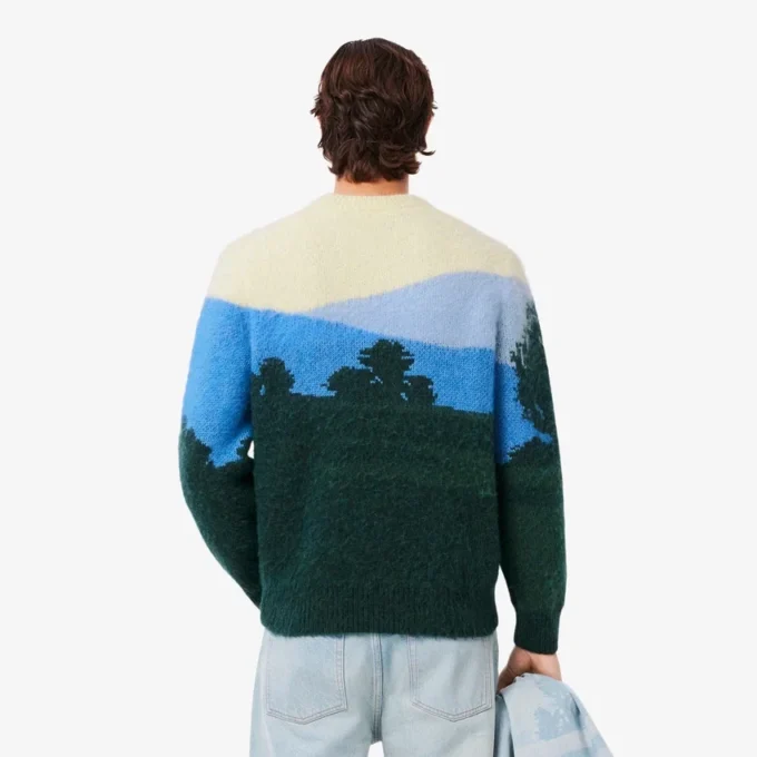 Landscape-trui van alpacawol voor heren