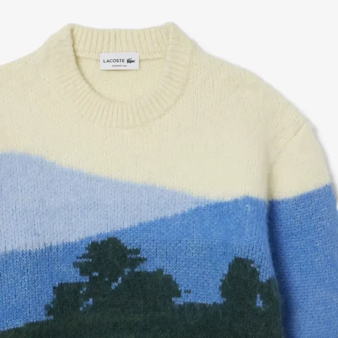 Landscape-trui van alpacawol voor heren