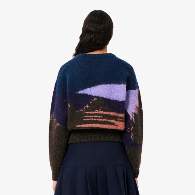 Landscape-wollen trui voor dames