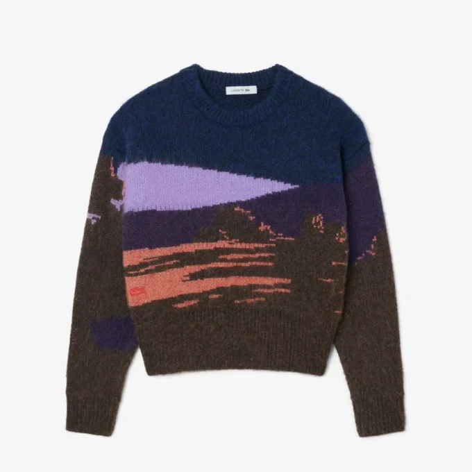 Landscape-wollen trui voor dames