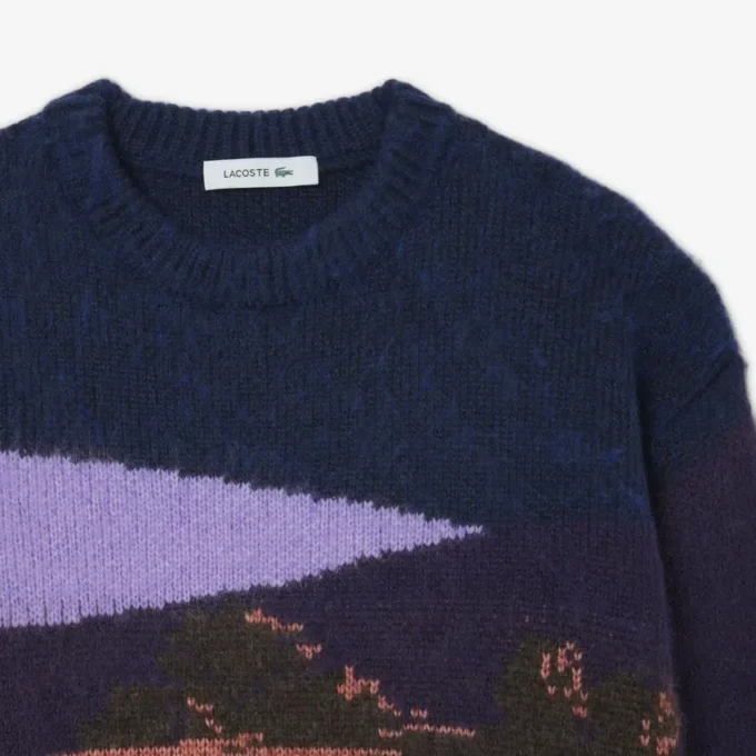 Landscape-wollen trui voor dames