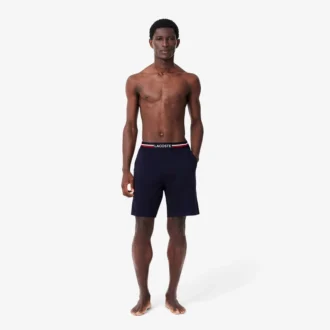 Lange boxershort met gestreepte tailleband voor heren