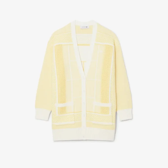 Lange cardigan voor op de tennisbaan