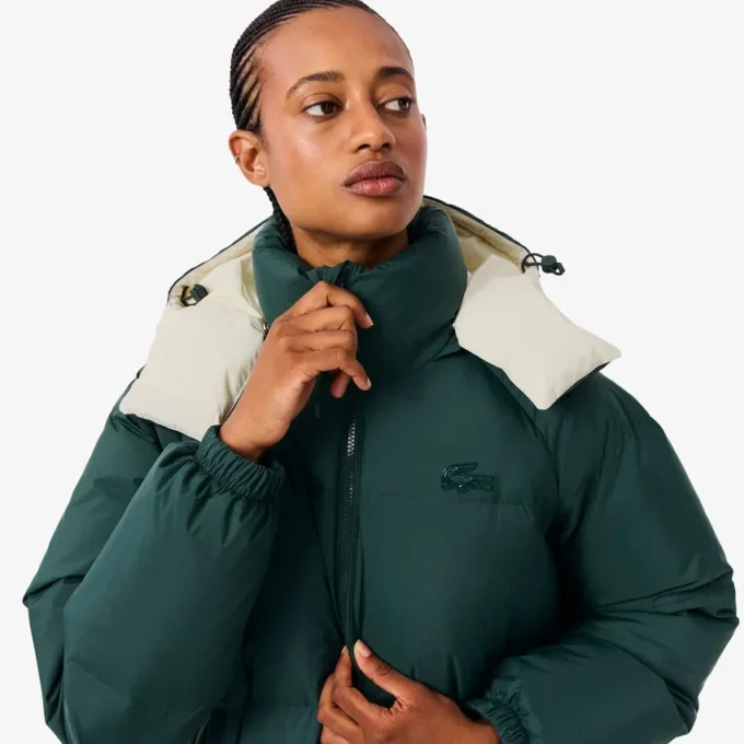 Lange oversized donsjas voor dames