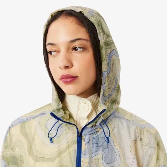 Lange oversized waterafstotende parka voor dames