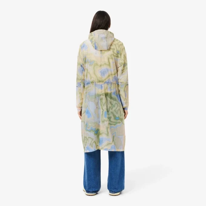 Lange oversized waterafstotende parka voor dames