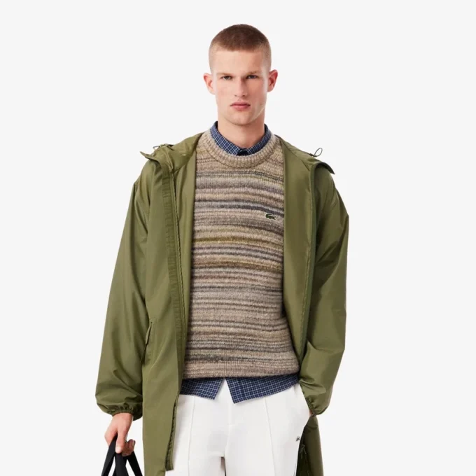 Lange waterafstotende parka voor heren