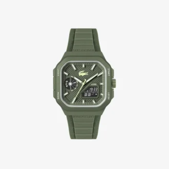 Lc33 analoog en digitaal vierkant siliconenhorloge