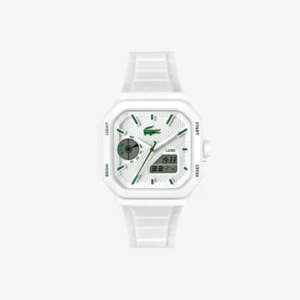 Lc33 analoog en digitaal vierkant siliconenhorloge