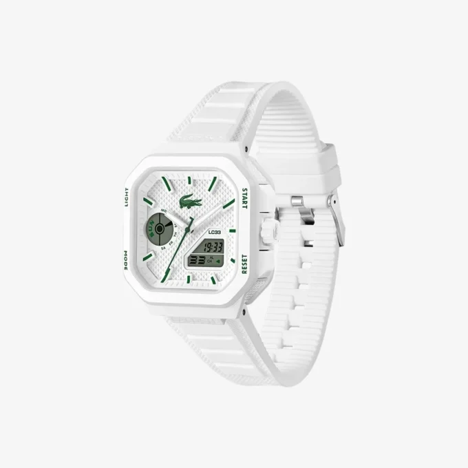 Lc33 analoog en digitaal vierkant siliconenhorloge
