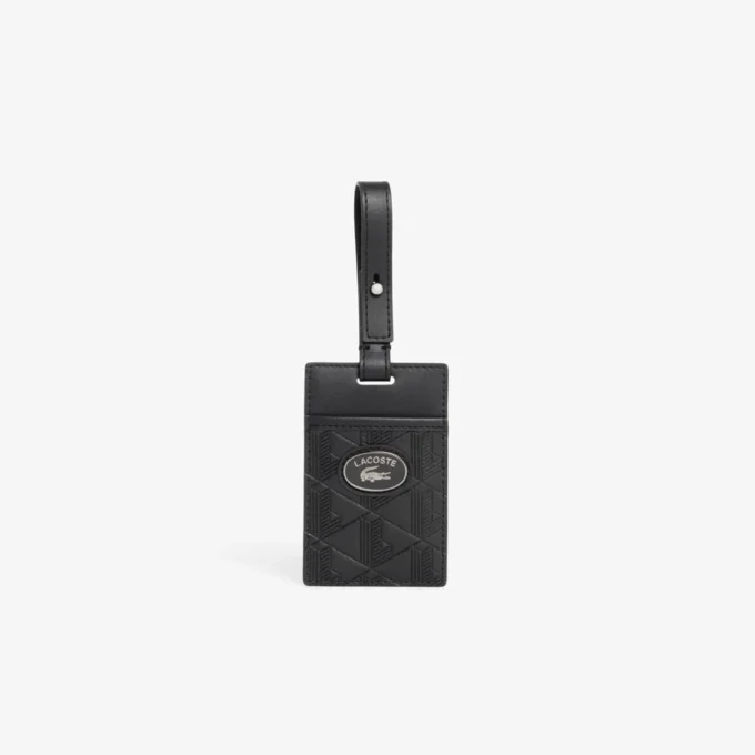 Lederen label met monogram