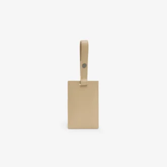 Lederen label met monogram