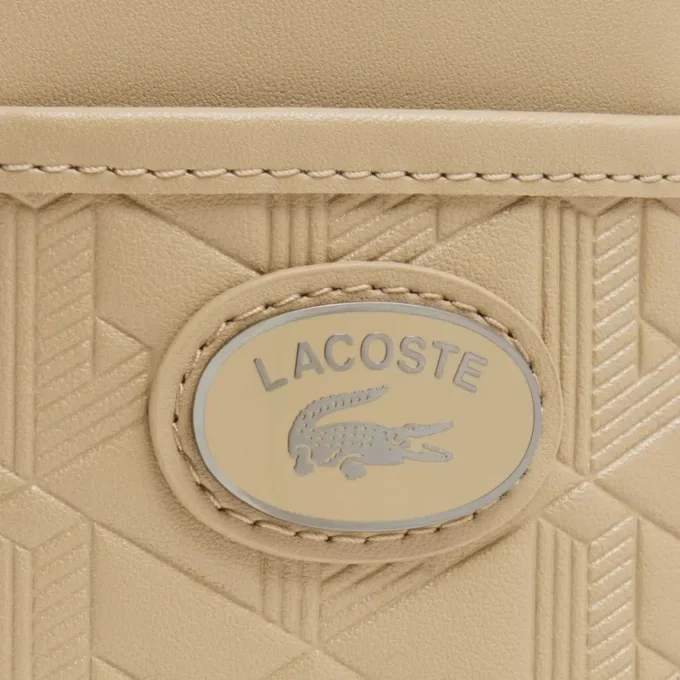 Lederen label met monogram