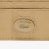 Leren kaarthouder met monogram