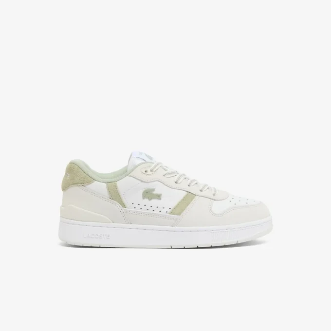 Leren Sneakers met T-Clip voor dames