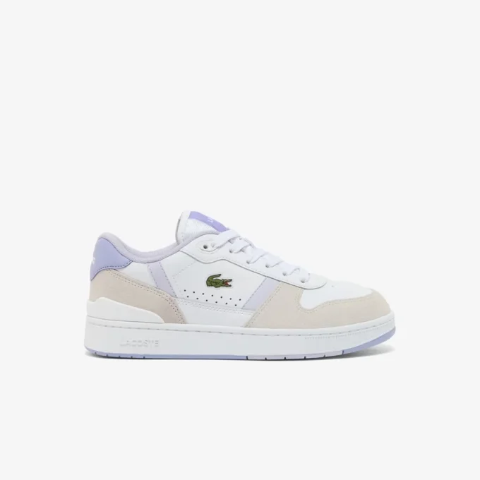 Leren Sneakers met T-Clip voor dames