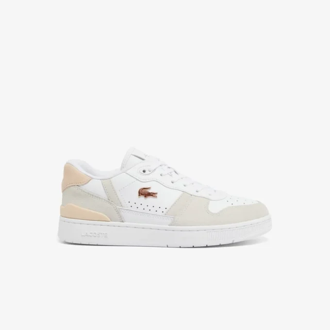 Leren Sneakers met T-Clip voor dames
