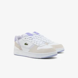 Leren Sneakers met T-Clip voor dames