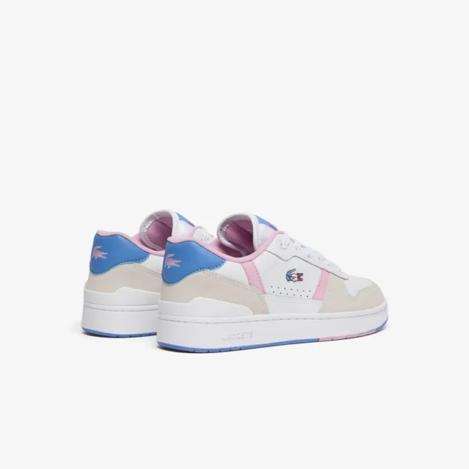 Leren Sneakers met T-Clip voor dames