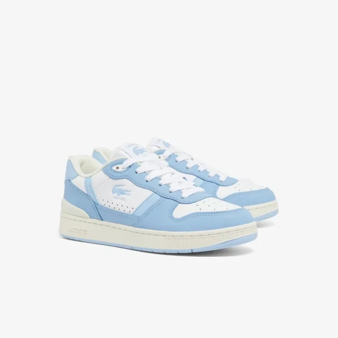 Leren Sneakers met T-Clip voor dames