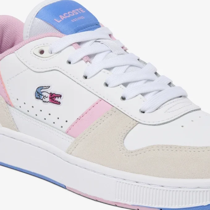 Leren Sneakers met T-Clip voor dames