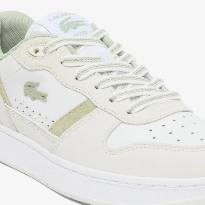 Leren Sneakers met T-Clip voor dames