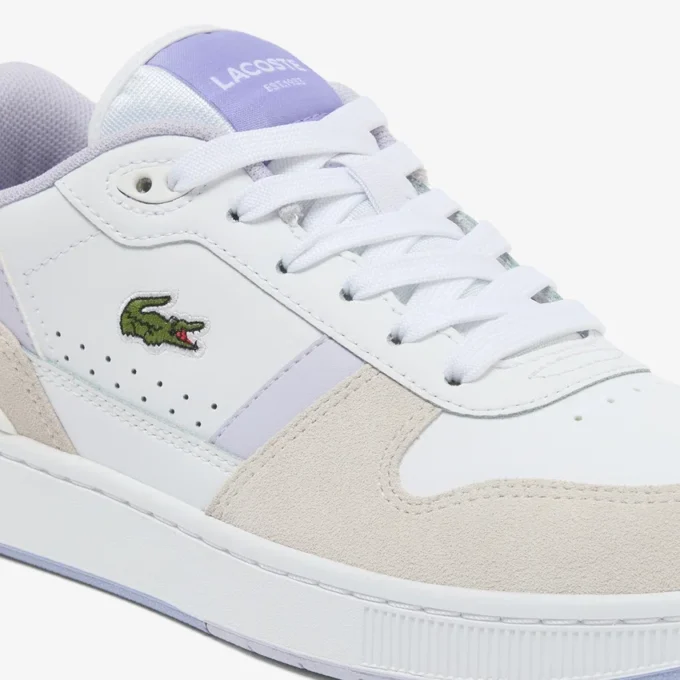 Leren Sneakers met T-Clip voor dames