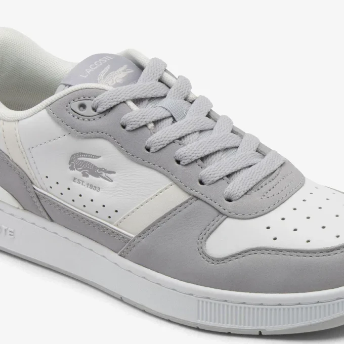 Leren Sneakers met T-Clip voor dames