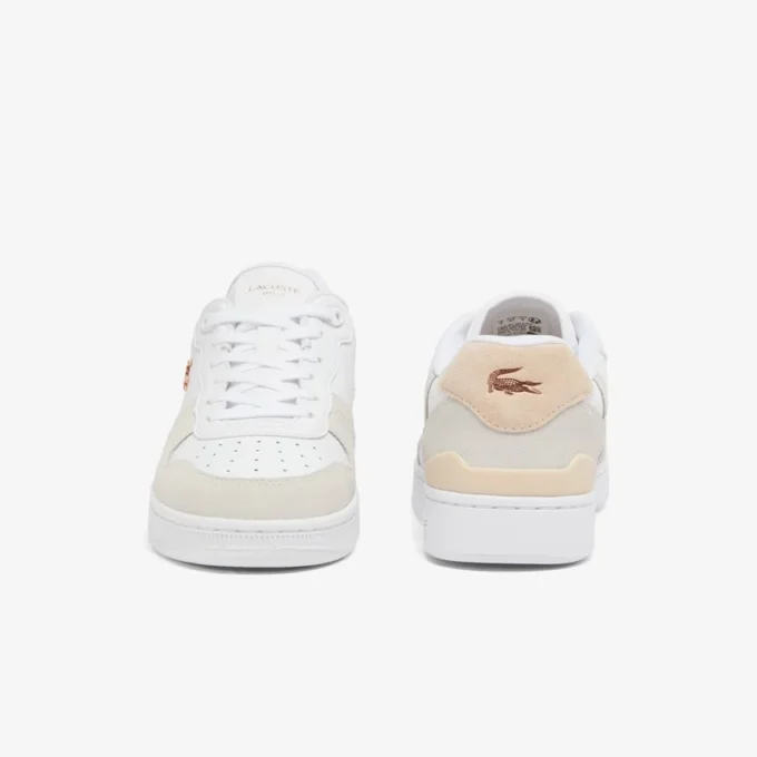 Leren Sneakers met T-Clip voor dames
