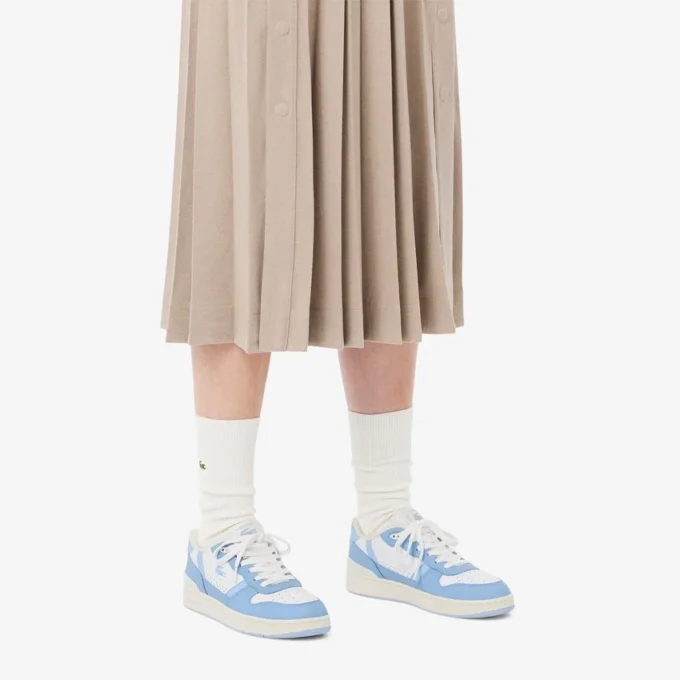 Leren Sneakers met T-Clip voor dames
