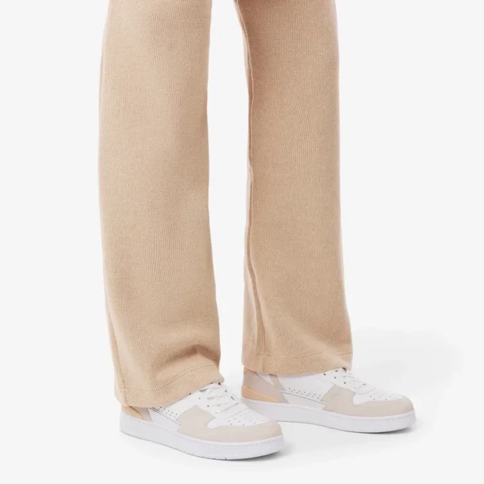 Leren Sneakers met T-Clip voor dames
