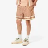 Lichtgewicht herenshort met monogramprint