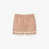 Lichtgewicht herenshort met monogramprint