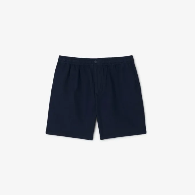Lichtgewicht herenshort met textuur