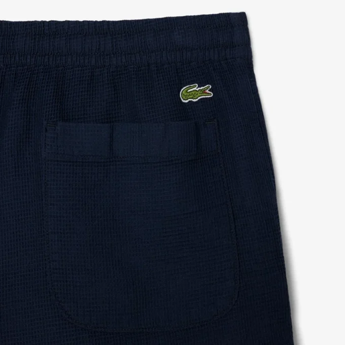 Lichtgewicht herenshort met textuur