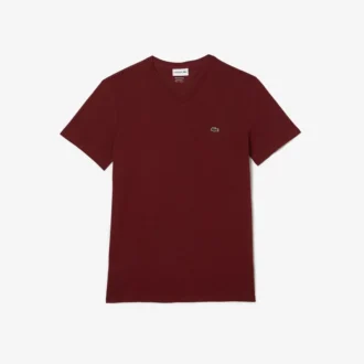 Lichtgewicht T-shirt met V-hals van Pima-katoen voor heren