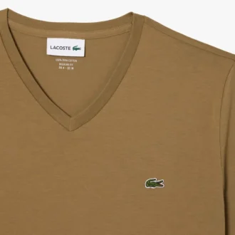 Lichtgewicht T-shirt met V-hals van Pima-katoen voor heren