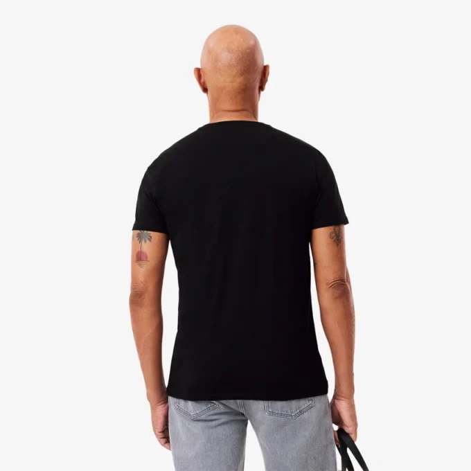 Lichtgewicht T-shirt met V-hals van Pima-katoen voor heren