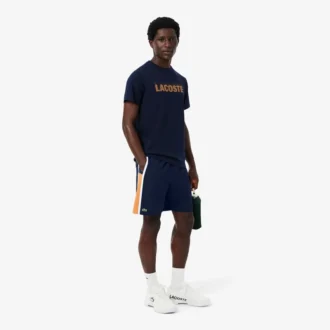 Lichtgewicht tennisbroek met kleurblokken en strepen voor heren
