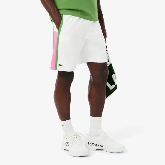 Lichtgewicht tennisbroek met kleurblokken en strepen voor heren