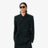 Lichtgewicht wollen blazer met dubbele rij knopen uit de catwalkcollectie