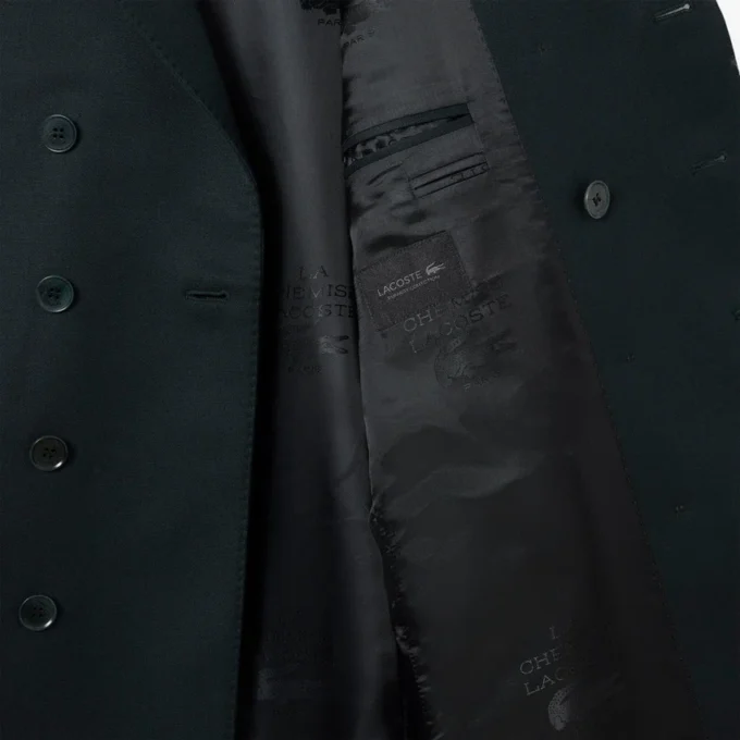 Lichtgewicht wollen blazer met dubbele rij knopen uit de catwalkcollectie