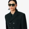 Lichtgewicht wollen blazer met dubbele rij knopen uit de catwalkcollectie