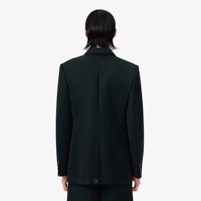 Lichtgewicht wollen blazer met dubbele rij knopen uit de catwalkcollectie