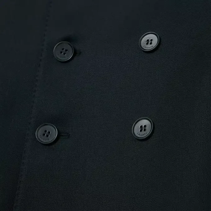 Lichtgewicht wollen blazer met dubbele rij knopen uit de catwalkcollectie